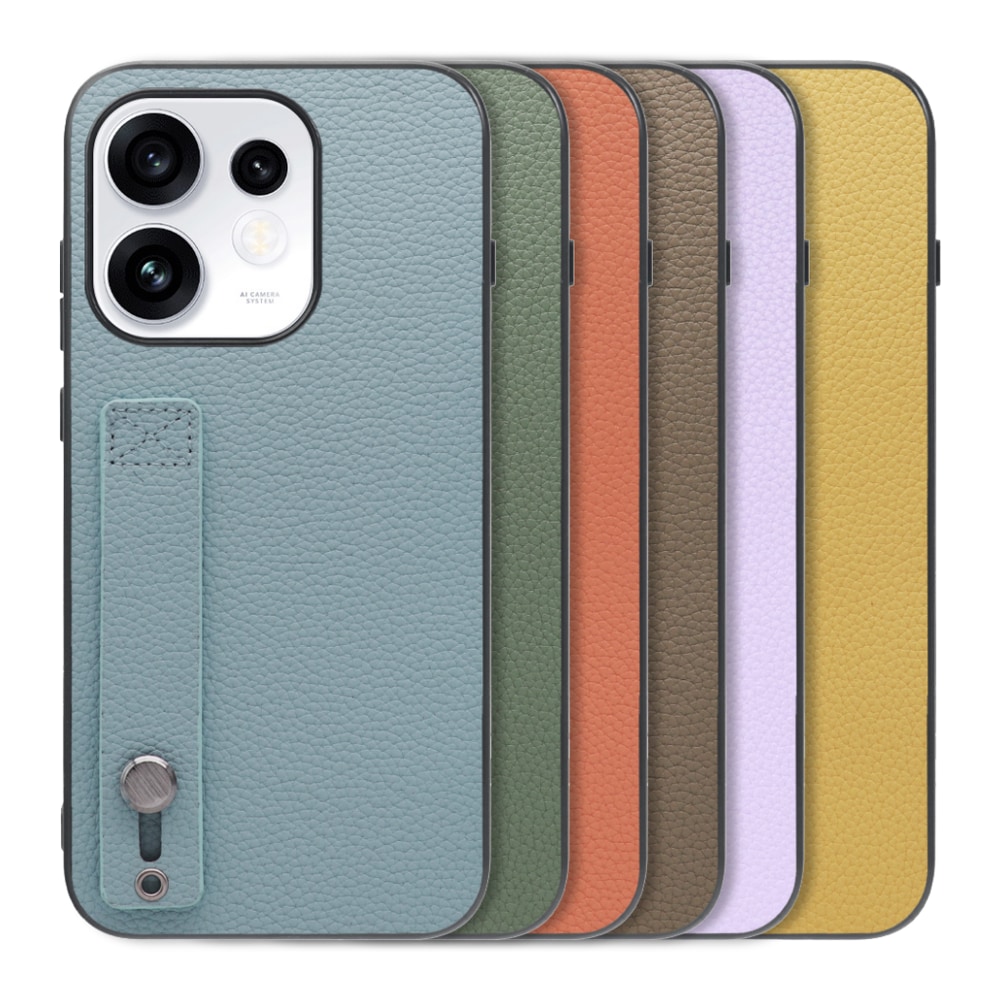 [ LOOF HOLD-SHELL ] OPPO Reno16 5G CPH2865 スマホケース 背面 ケース カバー ハードケース 背面ベルト 本革 ストラップホール [ OPPO Reno16 5G ]