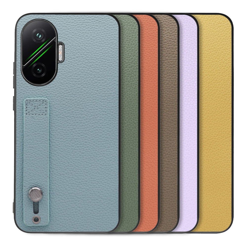 [ LOOF HOLD-SHELL ] POCO F7 Xiaomi シャオミ スマホケース 背面 ケース カバー ハードケース 背面ベルト 本革 ストラップホール [ POCO F7 ]