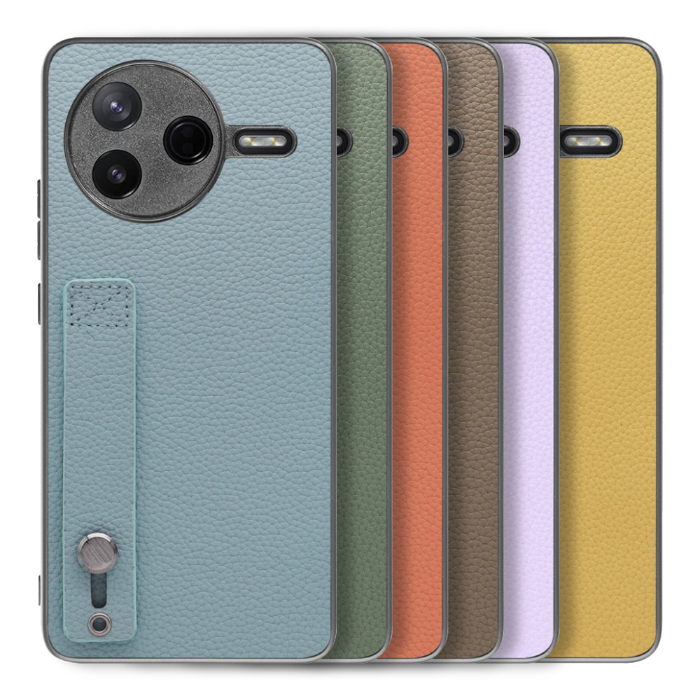 [ LOOF HOLD-SHELL ] POCO F7 Pro Xiaomi シャオミ スマホケース 背面 ケース カバー ハードケース 背面ベルト 本革 ストラップホール [ POCO F7 Pro ]