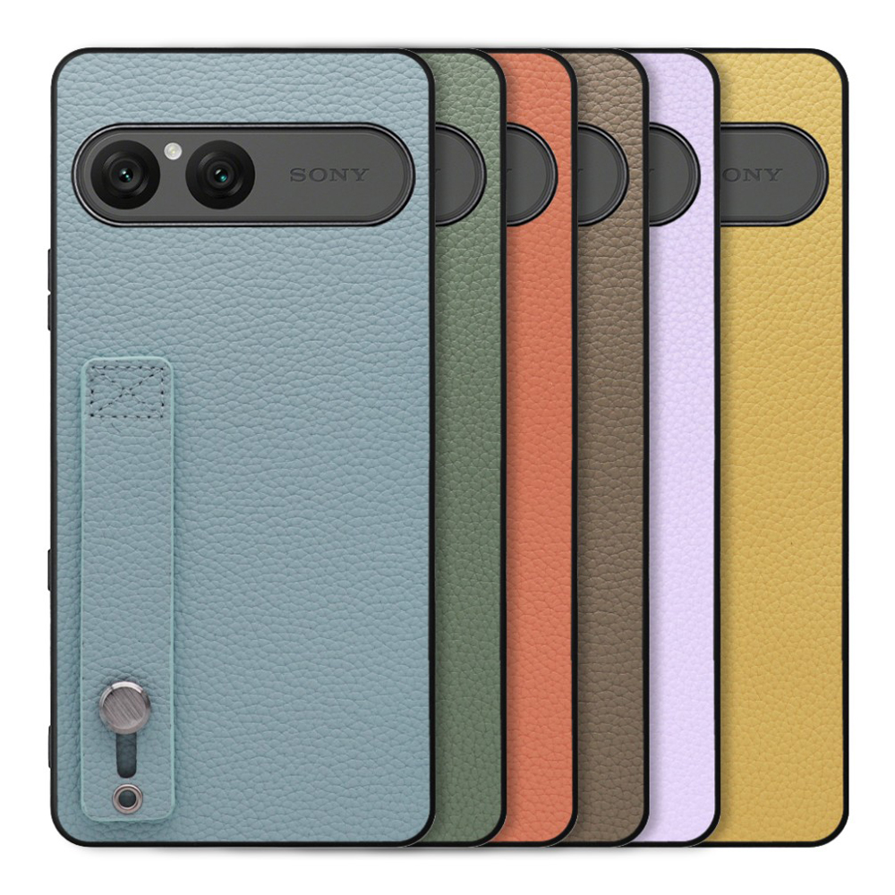 [ LOOF HOLD-SHELL ] Xperia 10 VII エクスペリア XQ-FE44 スマホケース 背面 ケース カバー ハードケース 背面ベルト 本革 ストラップホール [ Xperia 10 VII 用 ]