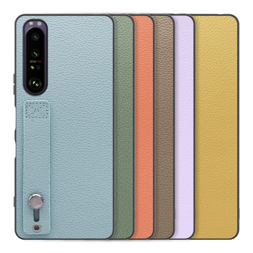 [ LOOF HOLD-SHELL ] Xperia 1 III SO-51B / SOG03 / XQ-BC42 xperia1III 1III xperia1 スマホケース 背面 ケース カバー ハードケース 背面ベルト 本革 ストラップホール [ Xperia 1 III ]