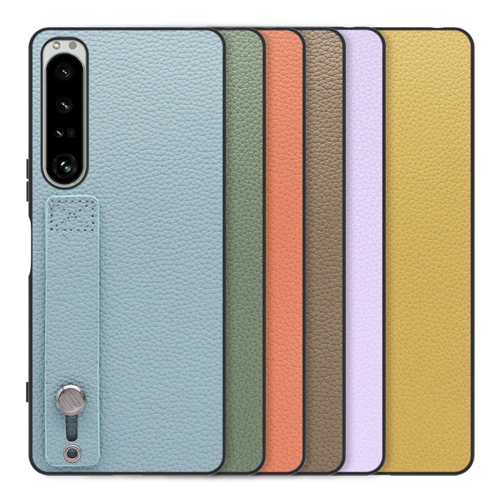 [ LOOF HOLD-SHELL ] Xperia 1 IV SO-51C / SOG06 xperia1Ⅳ 1Ⅳ xperia1 スマホケース 背面 ケース カバー ハードケース 背面ベルト 本革 ストラップホール [ Xperia 1 IV ]