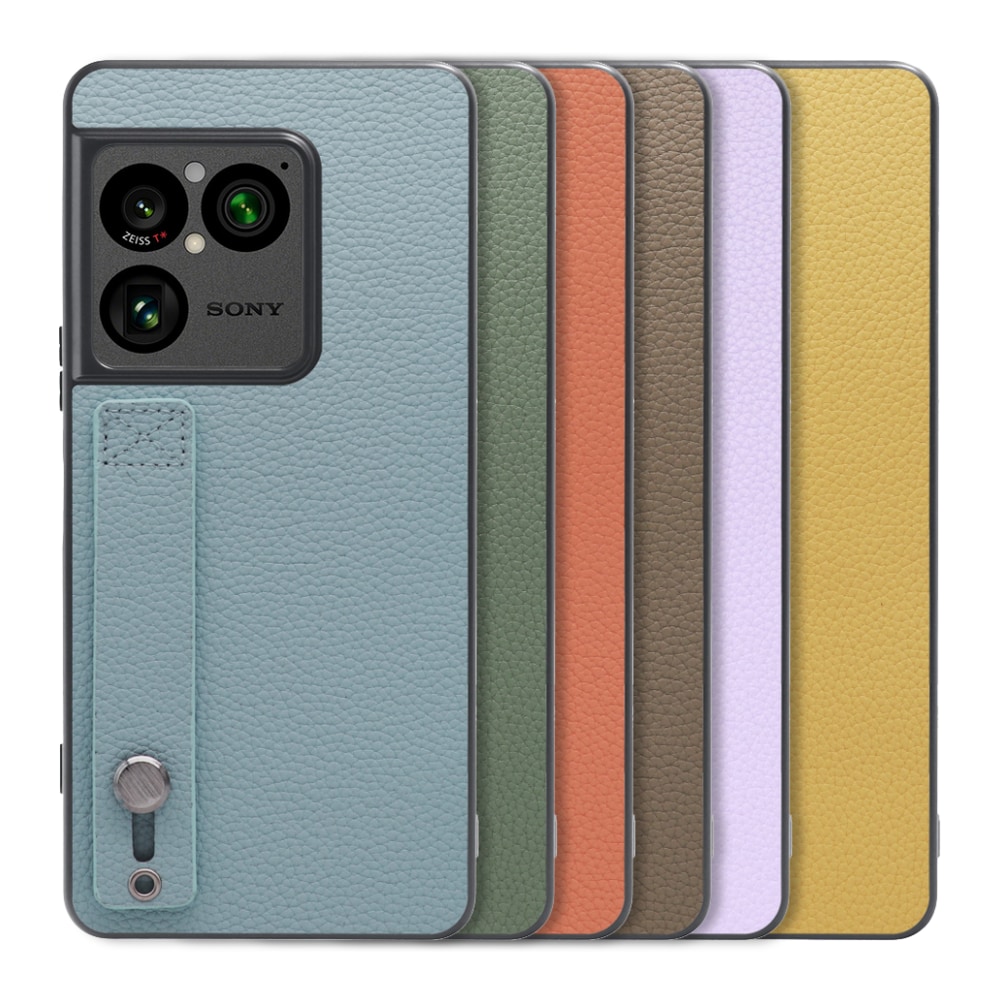 [ LOOF HOLD-SHELL ] Xperia 1 VIII XQ-GE44 SO-51G スマホケース 背面 ケース カバー ハードケース 背面ベルト 本革 ストラップホール [ Xperia 1 VIII ]