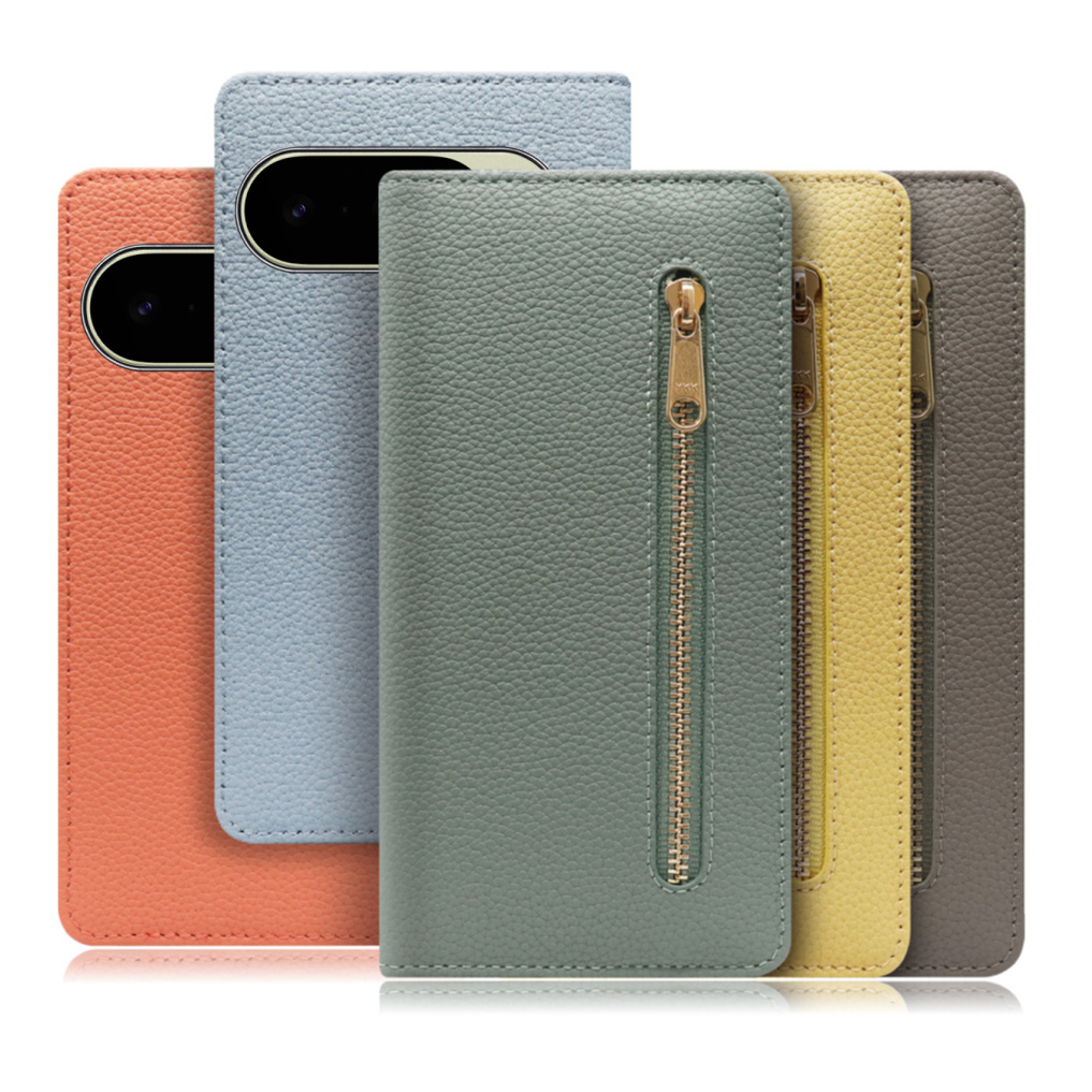[ LOOF POCKET ] Google Pixel 10 / 10 Pro Google Pixel10 Pixel10pro ピクセル10 ピクセル10プロ スマホケース ケース カバー 手帳型ケース カード収納 本革 マグネットなし ベルトなし ポケット ファスナー [ Google Pixel 10 / 10 Pro ]