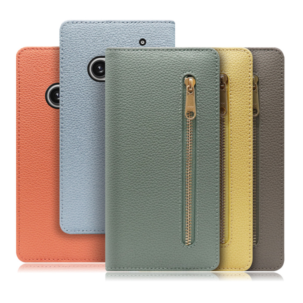 [ LOOF POCKET ] Nothing Phone (2a)  スマホケース ケース カバー 手帳型ケース カード収納 本革 マグネットなし ベルトなし ポケット ファスナー [ Nothing Phone (2a) ]