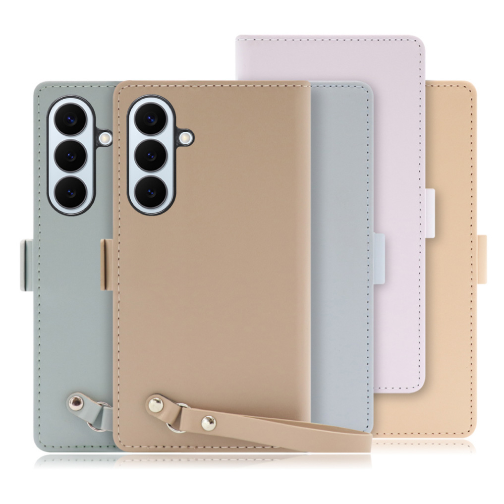 [ LOOF MACARON ] Galaxy S26+ Samsung SC-52G スマホケース ケース カバー 手帳型ケース カード収納 ストラップ ベルト付き マグネット付き 本革 [ Galaxy S26+ ]