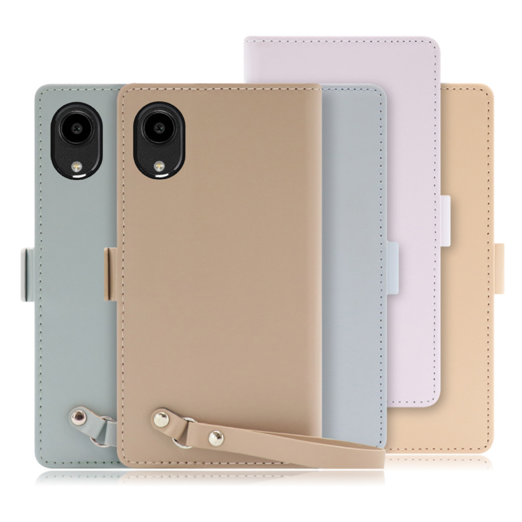 [ LOOF MACARON ] DIGNO SX5 KC-S306 スマホケース ケース カバー 手帳型ケース カード収納 ストラップ ベルト付き マグネット付き 本革 [ DIGNO SX5 ]
