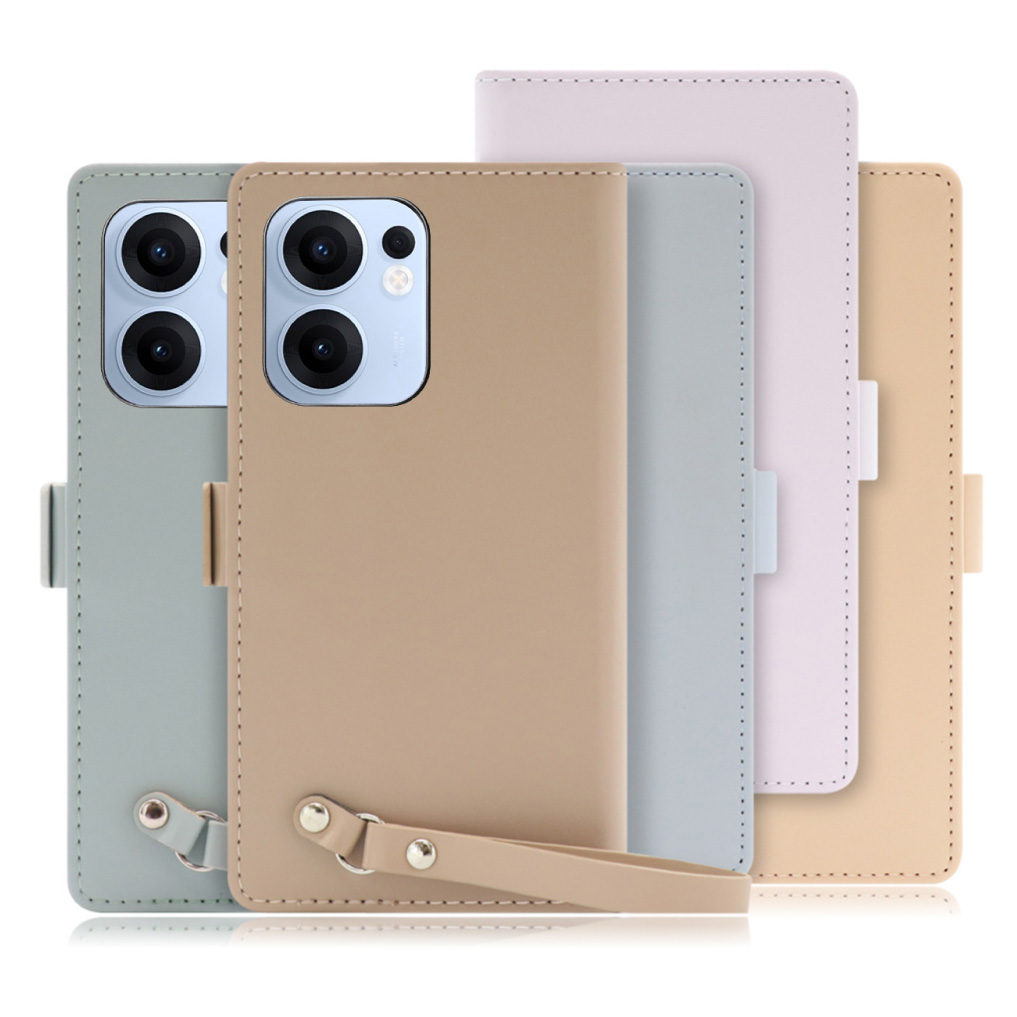 [ LOOF MACARON ] OPPO Reno13 A  スマホケース ケース カバー 手帳型ケース カード収納 ストラップ ベルト付き マグネット付き 本革 [ OPPO Reno13 A ]