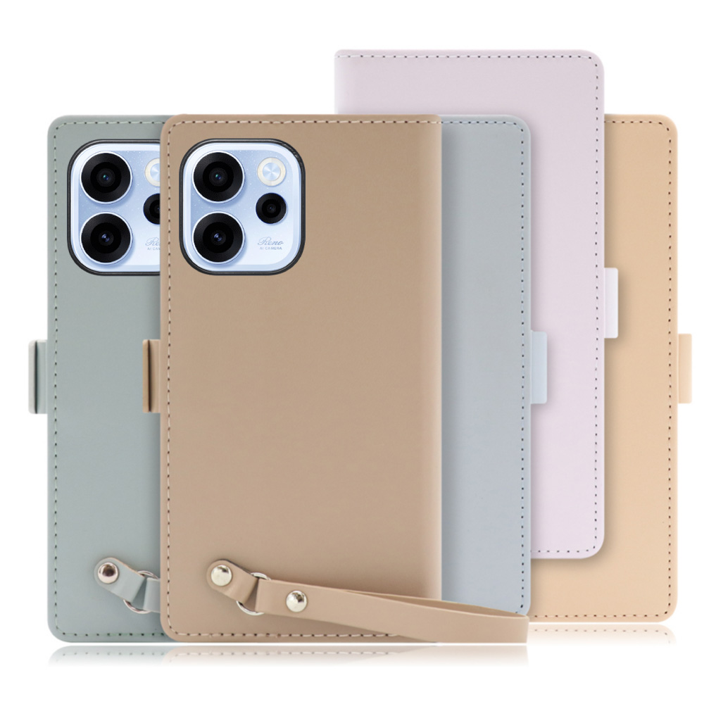 [ LOOF MACARON ] OPPO Reno15 A CPH2801 A601OP スマホケース ケース カバー 手帳型ケース カード収納 ストラップ ベルト付き マグネット付き 本革 [ OPPO Reno15 A ]