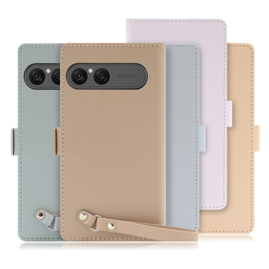 [ LOOF MACARON ] Xperia 10 VII エクスペリア XQ-FE44 スマホケース ケース カバー 手帳型ケース カード収納 ストラップ ベルト付き マグネット付き 本革 [ Xperia 10 VII 用 ]
