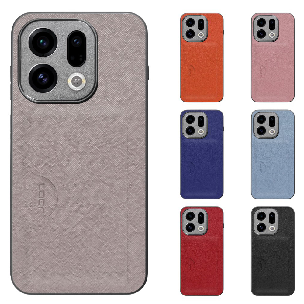 [ LOOF CASUAL-SLOT ] OPPO Find X9 OPG07 CPH2797 スマホケース 背面 カード入れ カードポケット ケース カバー ハードケース カード収納 ストラップホール [ OPPO Find X9 ]