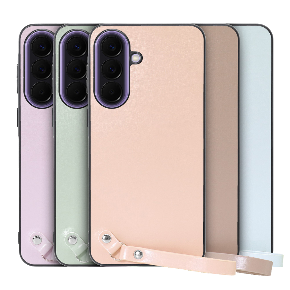 [ LOOF MACARON-SHELL ] Galaxy A57 5G SC-54G SCG39 SM-A576Z SM-A576C スマホケース 背面 ケース カバー ハードケース ストラップ付き 本革 ストラップホール [ Galaxy A57 5G ]