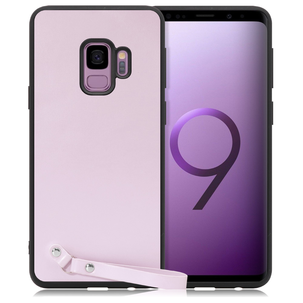 [ LOOF MACARON-SHELL ] Galaxy S9 SC-02K / SCV38 galaxys9 スマホケース 背面 ケース カバー ハードケース ストラップ付き 本革 ストラップホール [ Galaxy S9 ]