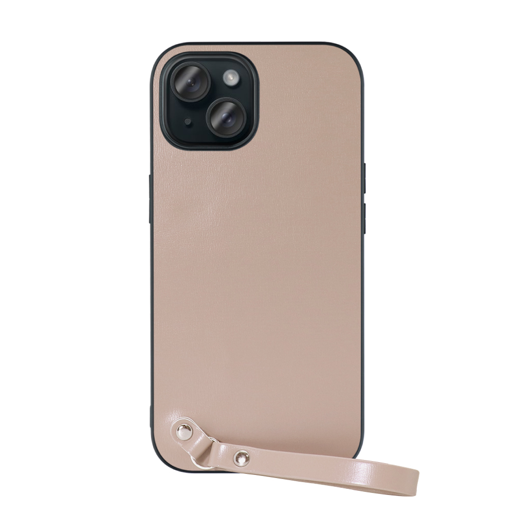[ LOOF MACARON-SHELL ] iPhone 15 iPhone15 アイフォン15 iPhone 15 アイフォン 15 スマホケース 背面 ケース カバー ハードケース ストラップ付き 本革 ストラップホール [ iPhone 15 ]