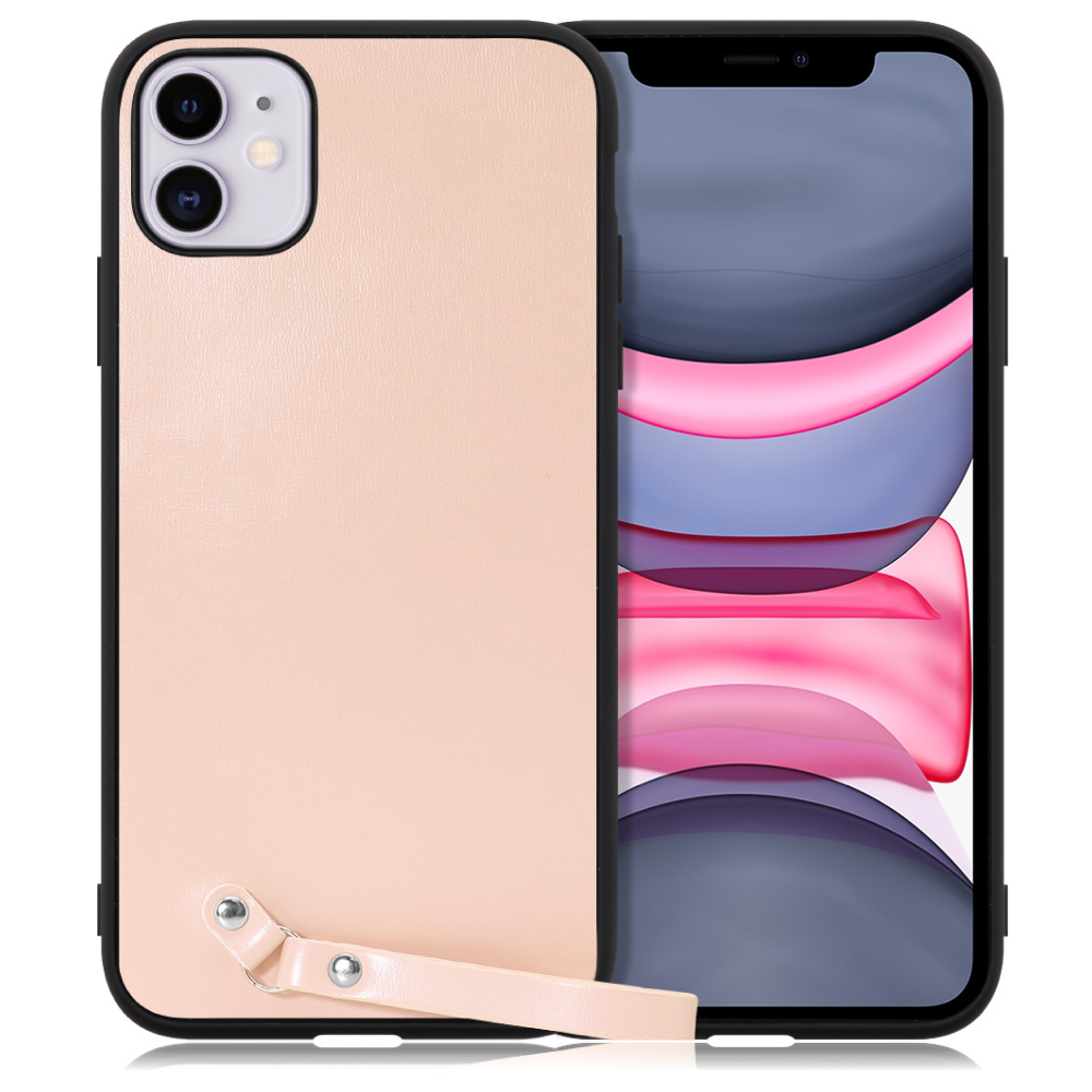 [ LOOF MACARON-SHELL ] iPhone 11 iPhone11 スマホケース 背面 ケース カバー ハードケース ストラップ付き 本革 ストラップホール [ iPhone 11 ]