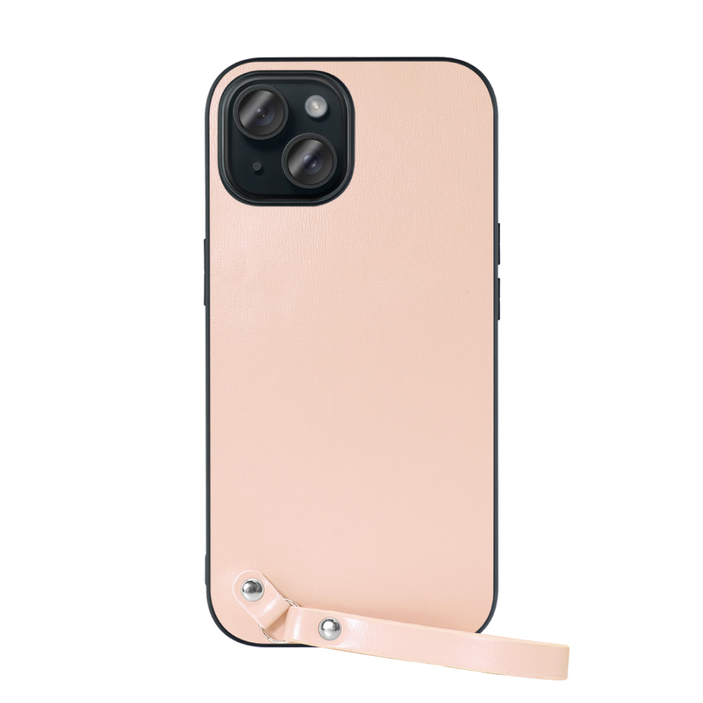 [ LOOF MACARON-SHELL ] iPhone 15 iPhone15 アイフォン15 iPhone 15 アイフォン 15 スマホケース 背面 ケース カバー ハードケース ストラップ付き 本革 ストラップホール [ iPhone 15 ]