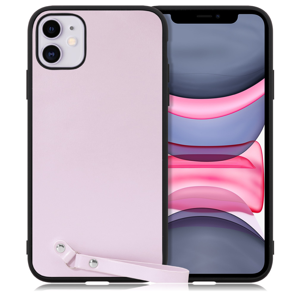 [ LOOF MACARON-SHELL ] iPhone 11 iPhone11 スマホケース 背面 ケース カバー ハードケース ストラップ付き 本革 ストラップホール [ iPhone 11 ]