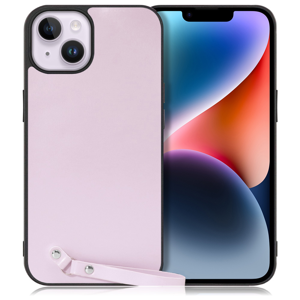[ LOOF MACARON-SHELL ] iPhone 14 Plus iphone14plus 14plus 14+ プラス スマホケース 背面 ケース カバー ハードケース ストラップ付き 本革 ストラップホール [ iPhone 14 Plus ]
