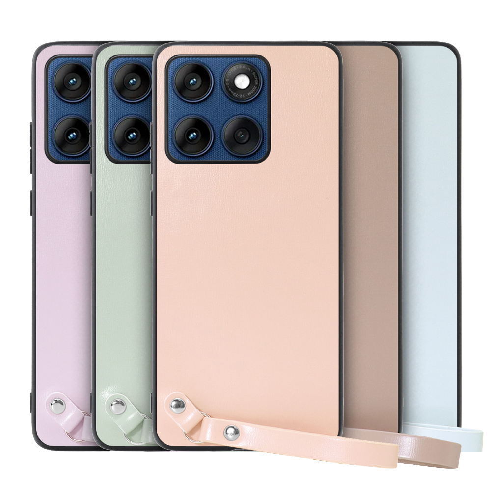 [ LOOF MACARON-SHELL ] motorola edge 60 モトローラ XT2507-3 XT2507-6 スマホケース 背面 ケース カバー ハードケース ストラップ付き 本革 ストラップホール [ motorola edge 60 ]