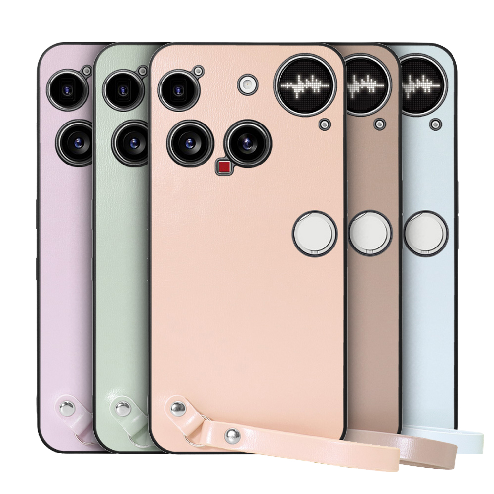 [ LOOF MACARON-SHELL ] Nothing Phone (3) ナッシングフォンスリー スマホケース 背面 ケース カバー ハードケース ストラップ付き 本革 ストラップホール [ Nothing Phone (3) 用 ]