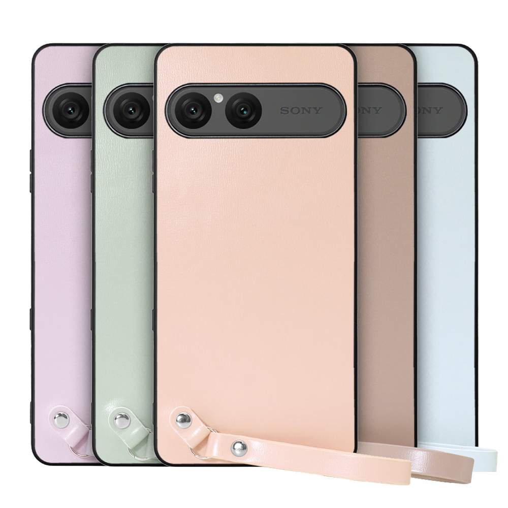 [ LOOF MACARON-SHELL ] Xperia 10 VII エクスペリア XQ-FE44 スマホケース 背面 ケース カバー ハードケース ストラップ付き 本革 ストラップホール [ Xperia 10 VII 用 ]