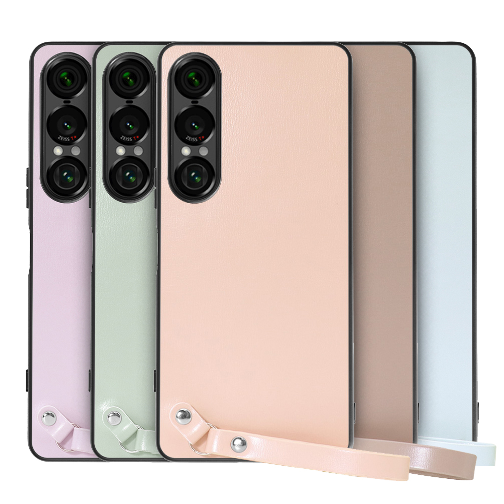 [ LOOF MACARON-SHELL ] Xperia 1 VII SO-51F スマホケース 背面 ケース カバー ハードケース ストラップ付き 本革 ストラップホール [ Xperia 1 VII ]