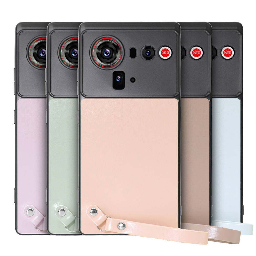 [ LOOF MACARON-SHELL ] nubia Z80 Ultra NX741J スマホケース 背面 ケース カバー ハードケース ストラップ付き 本革 ストラップホール [ nubia Z80 Ultra ]