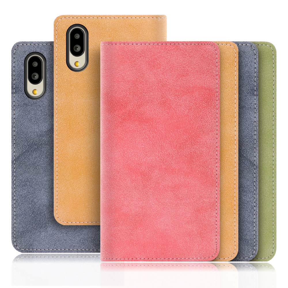 [ LOOF SIKI ] シンプルスマホ6 / BASIO active / BASIO active2 / SHG09  / SHG12  スマホケース ケース カバー 手帳型ケース カード収納 マグネットなし ベルトなし