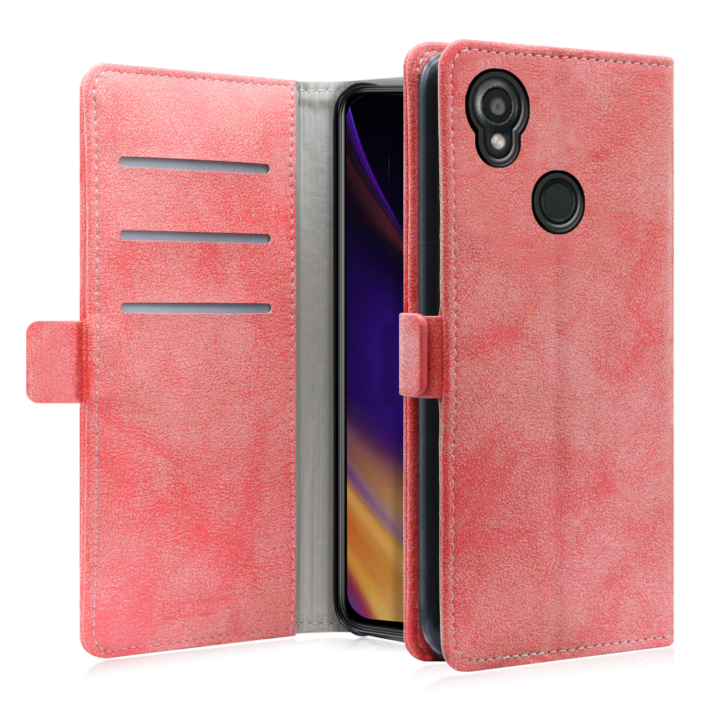 [ LOOF SIKI-MAG ] KYOCERA DIGNO SX3 KYG02 dignosx3 ディグノ 京セラ KYOCERA スマホケース ケース カバー 手帳型ケース カード収納 ベルト付き マグネット付き [ DIGNO SX3 KYG02 / スプリングピンク ]