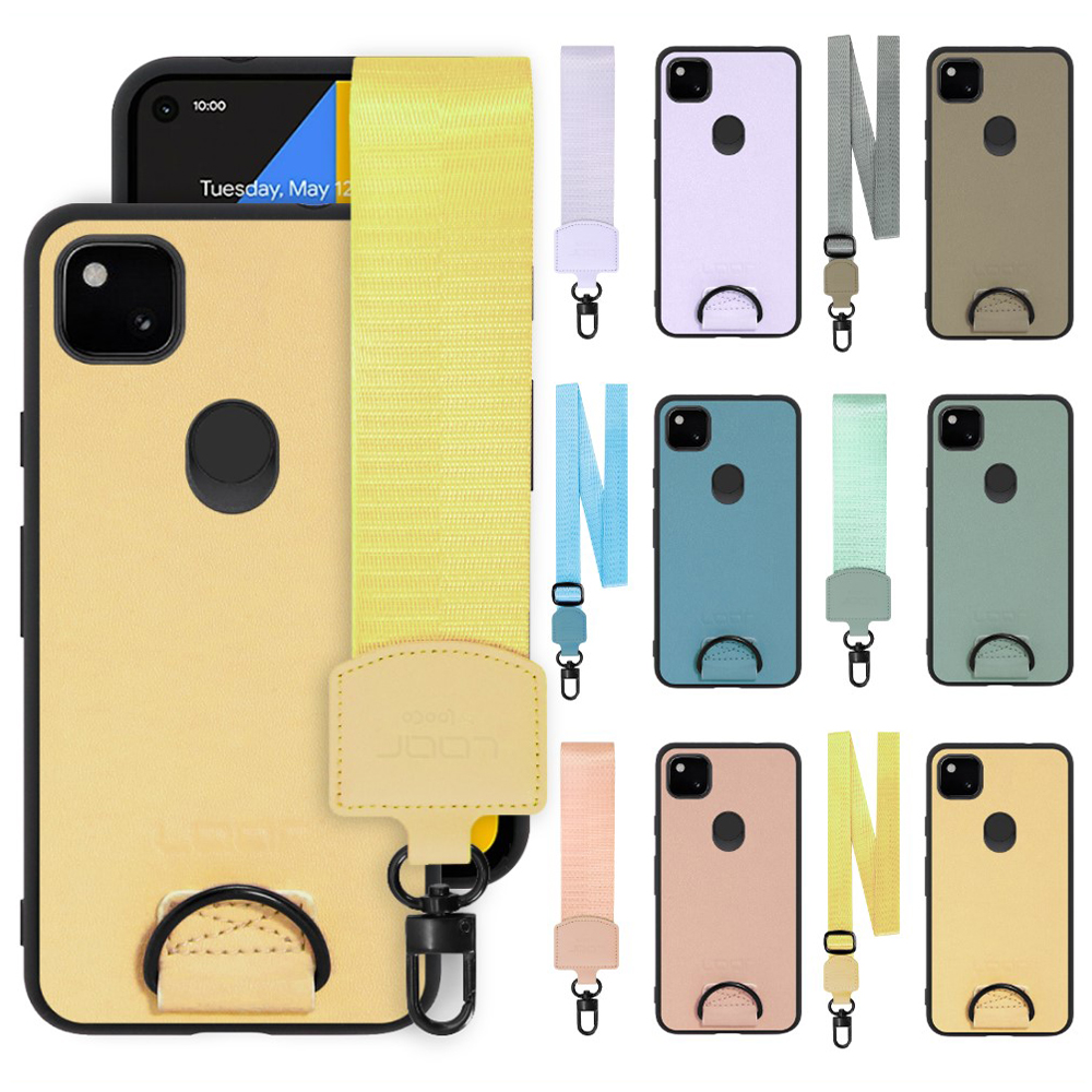 [ LOOF STRAP-SHELL ] Google Pixel 4a pixel4a googlepixel4a スマホケース 背面 ケース カバー ハードケース ショルダー スマホショルダー ストラップ 肩掛け 首掛け 本革 [ Google Pixel 4a ]