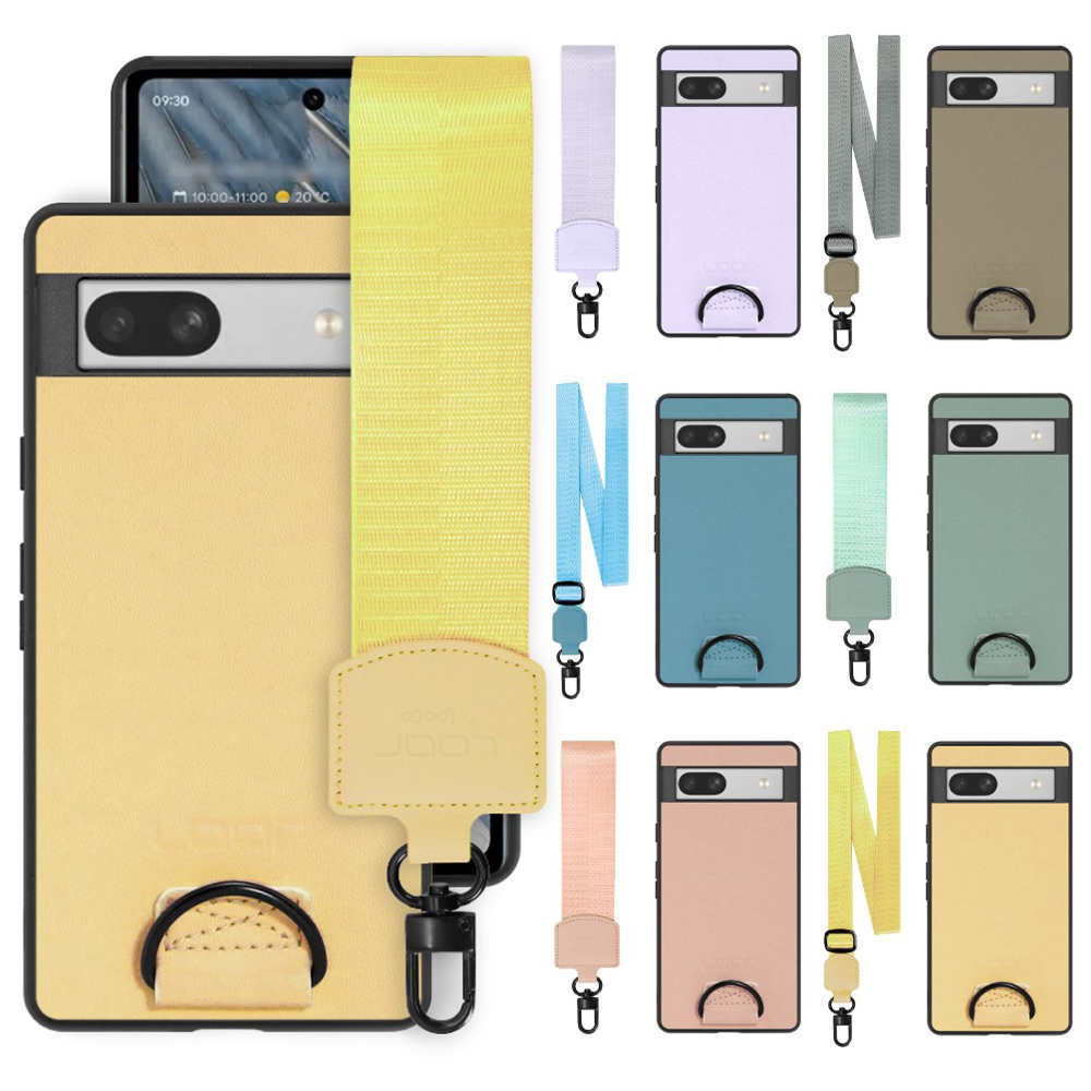 [ LOOF STRAP-SHELL ] Google Pixel 7a googlepixel7a pixel7a スマホケース 背面 ケース カバー ハードケース ショルダー スマホショルダー ストラップ 肩掛け 首掛け 本革 [ Google Pixel 7a ]