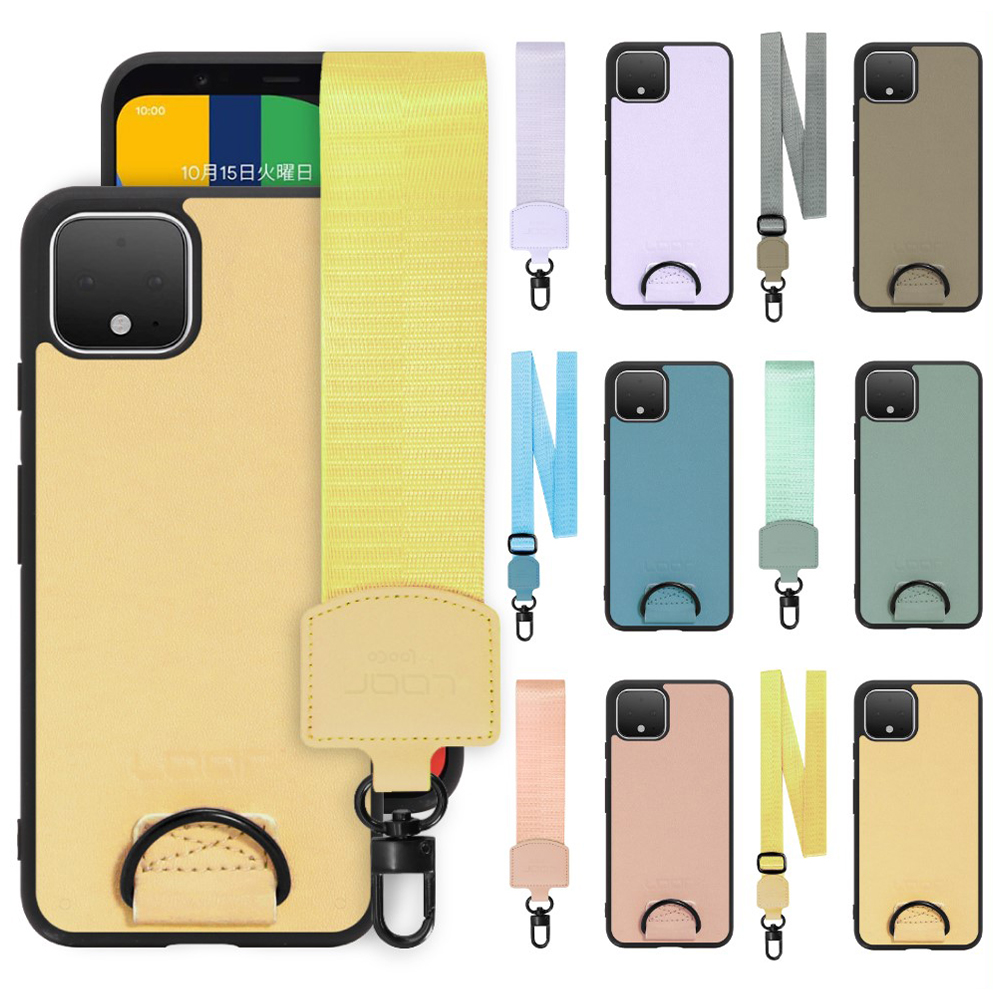 [ LOOF STRAP-SHELL ] Google Pixel 4 googlepixel pixel4xl ピクセル4 スマホケース 背面 ケース カバー ハードケース ショルダー スマホショルダー ストラップ 肩掛け 首掛け 本革 [ Google Pixel 4 ]