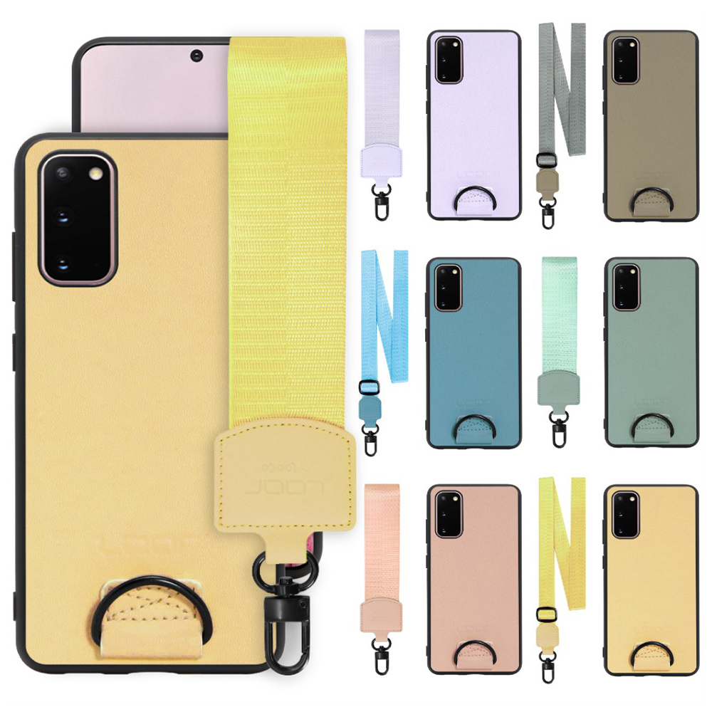 [ LOOF STRAP-SHELL ] Galaxy S20 5G SC-51A / SCG01 s205g スマホケース 背面 ケース カバー ハードケース ショルダー スマホショルダー ストラップ 肩掛け 首掛け 本革 [ Galaxy S20 5G ]