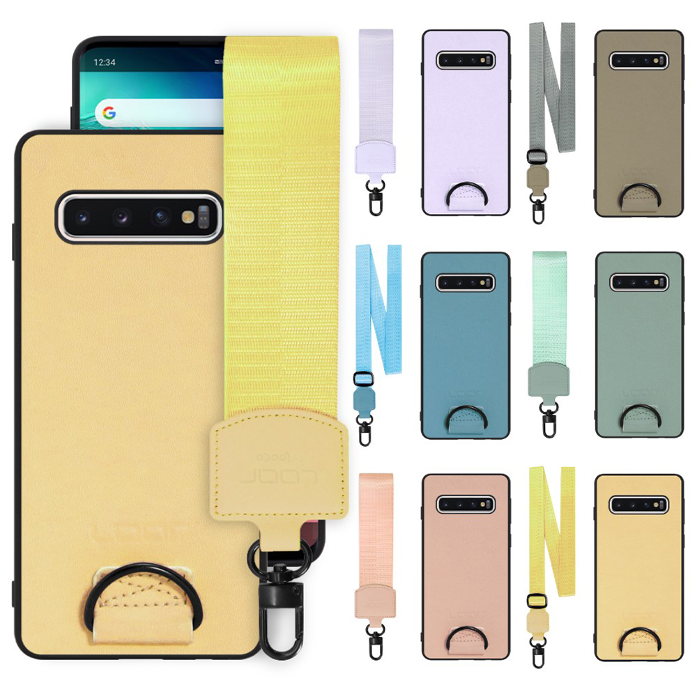 [ LOOF STRAP-SHELL ] Galaxy S10 SC-03L / SCV41 galaxys10 スマホケース 背面 ケース カバー ハードケース ショルダー スマホショルダー ストラップ 肩掛け 首掛け 本革 [ Galaxy S10 ]