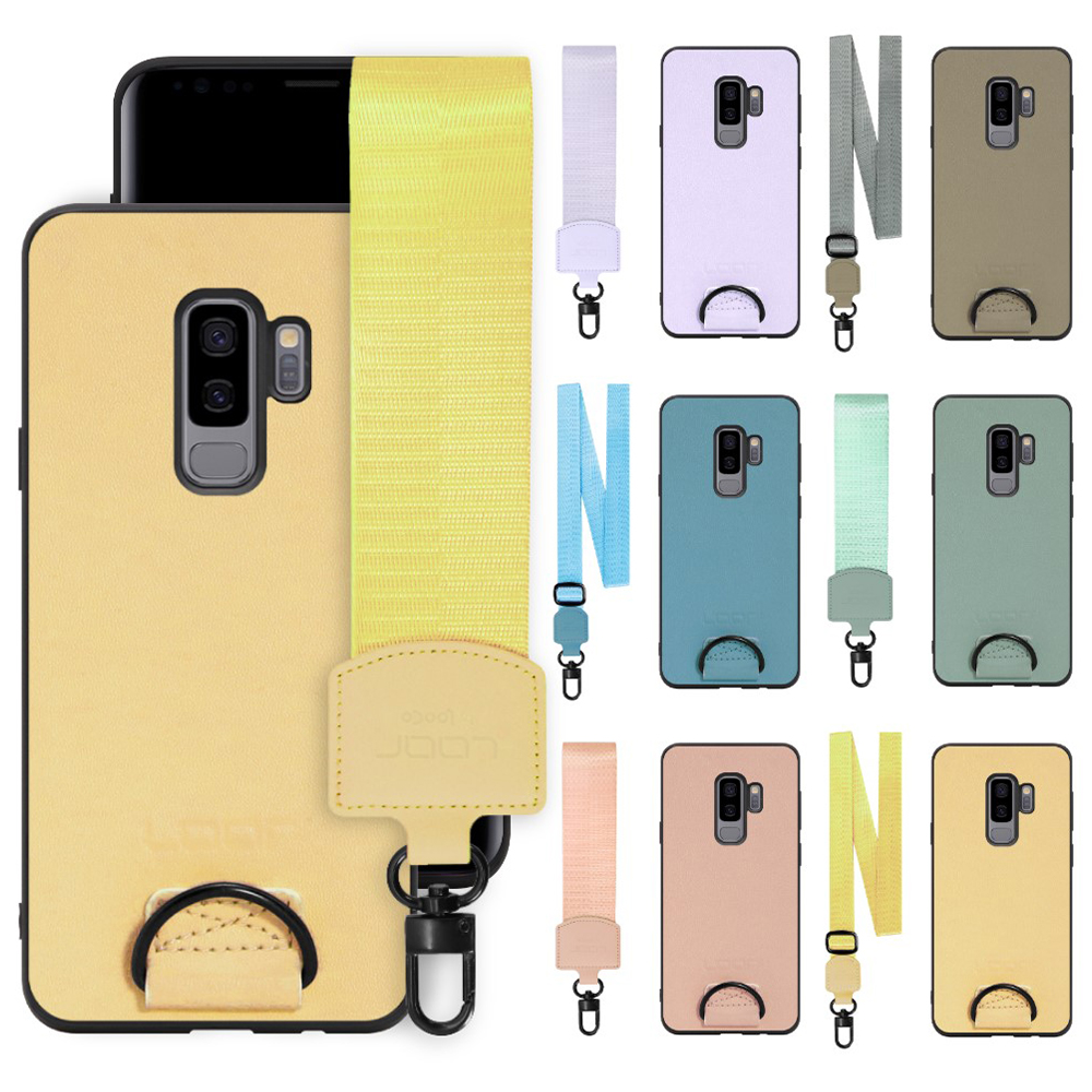 [ LOOF STRAP-SHELL ] Galaxy S9+ SC-03K / SCV39 s9plus s9 Plus スマホケース 背面 ケース カバー ハードケース ショルダー スマホショルダー ストラップ 肩掛け 首掛け 本革 [ Galaxy S9+ ]