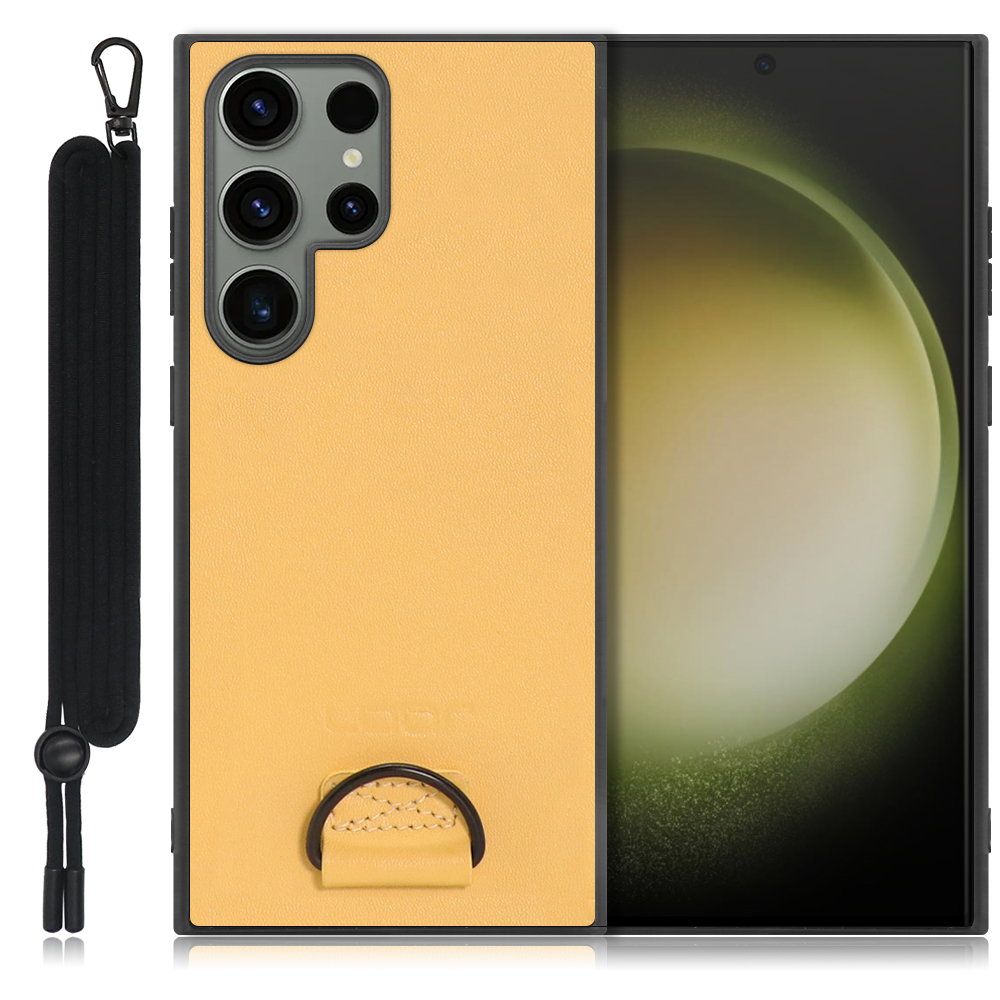 LooCo Official Shop LOOF STRAP-SHELL Galaxy S23 Ultra s23ultra スマホケース  背面 ケース カバー ハードケース ショルダー スマホショルダー ストラップ 肩掛け 首掛け 本革 Galaxy S23 Ultra