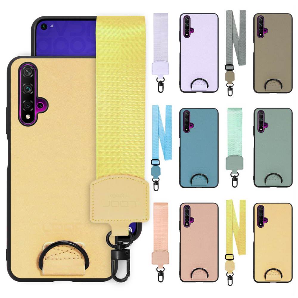 [ LOOF STRAP-SHELL ] HUAWEI nova 5T nova5t スマホケース 背面 ケース カバー ハードケース ショルダー スマホショルダー ストラップ 肩掛け 首掛け 本革 [ HUAWEI nova 5T ]