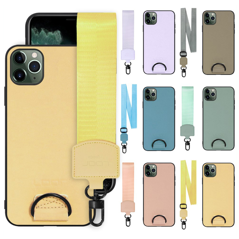 [ LOOF STRAP-SHELL ] iPhone 11 Pro Max iPhone11promax 11promax 11 promax スマホケース 背面 ケース カバー ハードケース ショルダー スマホショルダー ストラップ 肩掛け 首掛け 本革 [ iPhone 11 Pro Max ]