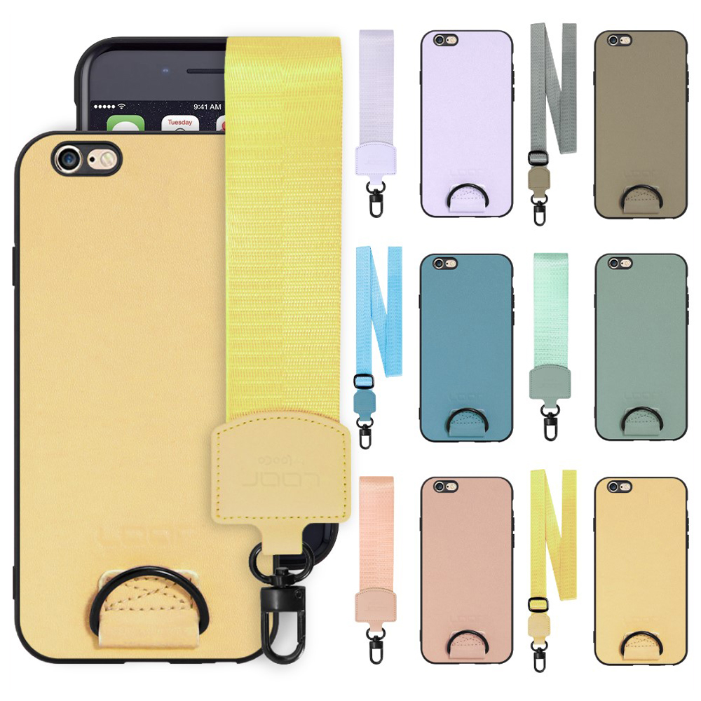 [ LOOF STRAP-SHELL ] iPhone 6 / 6s iphone6 iphone6s スマホケース 背面 ケース カバー ハードケース ショルダー スマホショルダー ストラップ 肩掛け 首掛け 本革 [ iPhone 6 / 6s ]