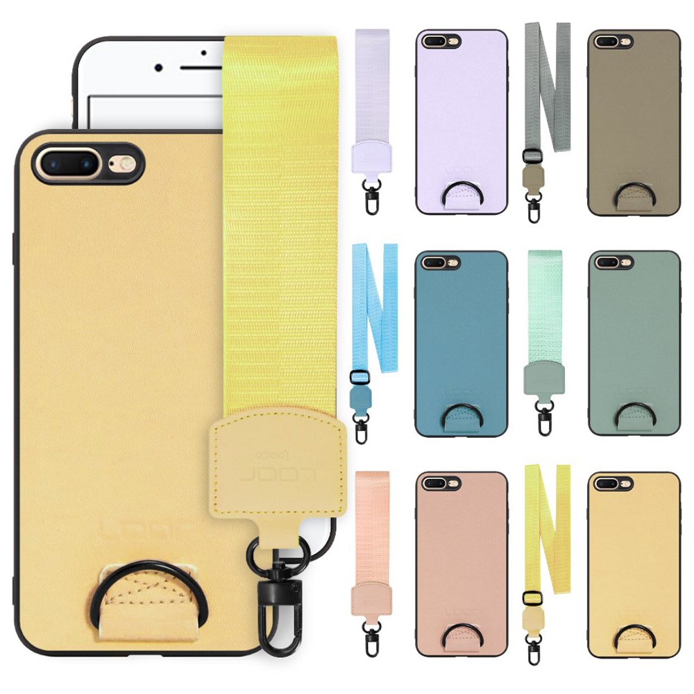 [ LOOF STRAP-SHELL ] iPhone 7 Plus / 8 Plus iphone7plus iphone8plus 7plus 8plus スマホケース 背面 ケース カバー ハードケース ショルダー スマホショルダー ストラップ 肩掛け 首掛け 本革 [ iPhone 7 Plus / 8 Plus ]