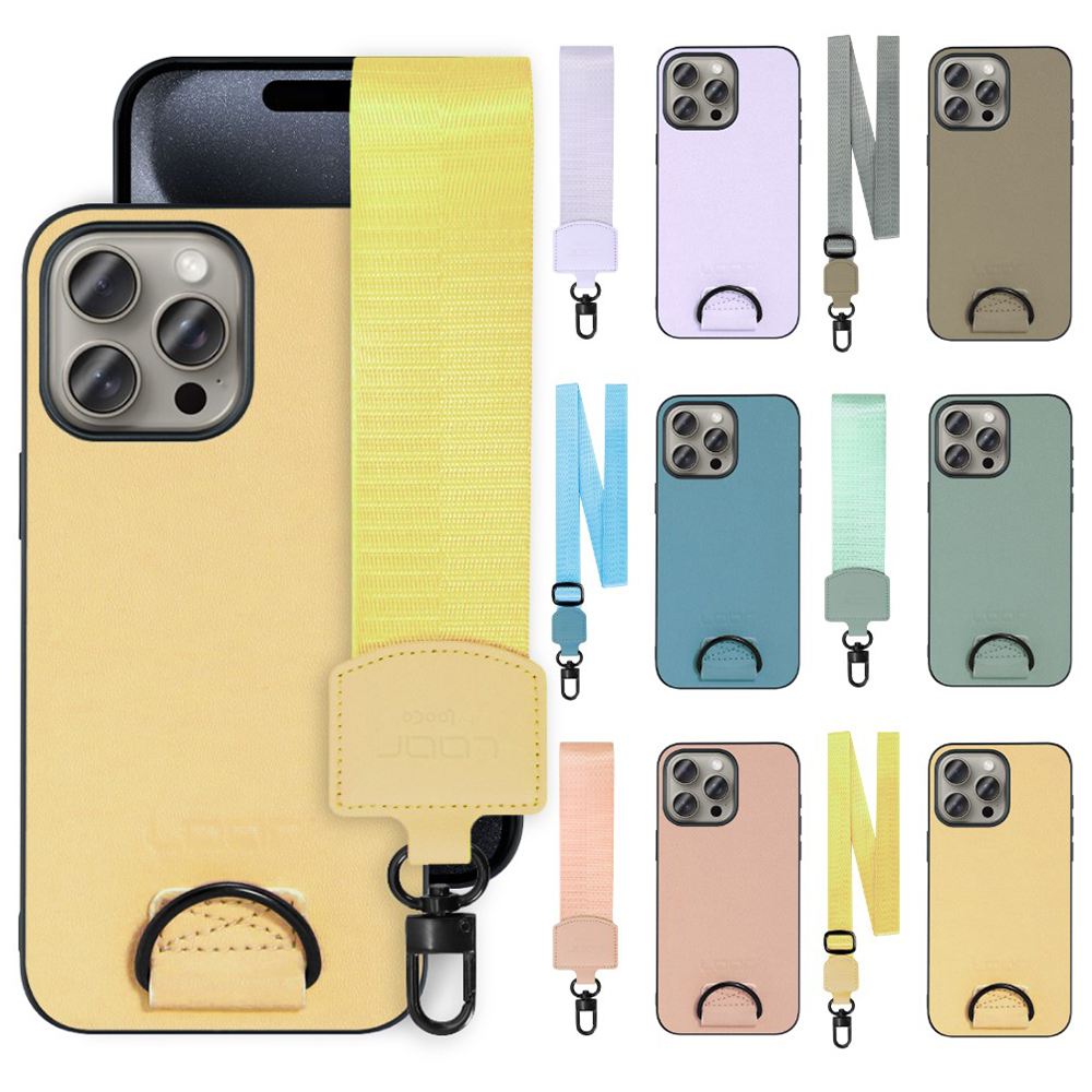 [ LOOF STRAP-SHELL ] iPhone 15 Pro Max iPhone15 Pro Max アイフォン15 プロ マックス iPhone 15 15ProMax アイフォン 15 スマホケース 背面 ケース カバー ハードケース ショルダー スマホショルダー ストラップ 肩掛け 首掛け 本革 [ iPhone 15 Pro Max ]