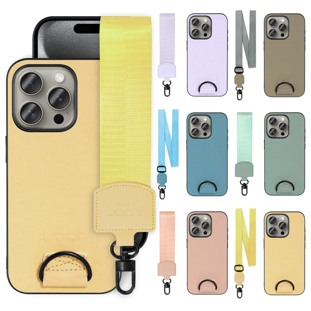 [ LOOF STRAP-SHELL ] iPhone 15 Pro iPhone15 Pro アイフォン15 プロ iPhone 15 Pro 15Pro アイフォン 15 スマホケース 背面 ケース カバー ハードケース ショルダー スマホショルダー ストラップ 肩掛け 首掛け 本革 [ iPhone 15 Pro ]