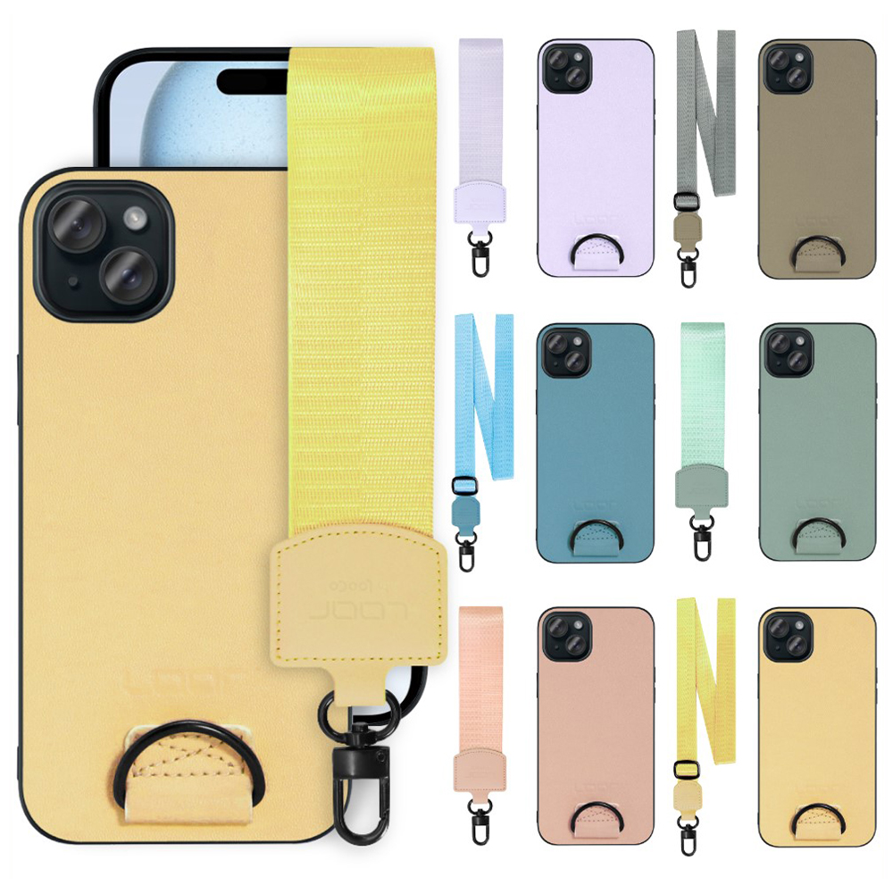 [ LOOF STRAP-SHELL ] iPhone 15 Plus iPhone15 Plus アイフォン15 プラス iPhone 15 Plus 15Plus アイフォン 15 スマホケース 背面 ケース カバー ハードケース ショルダー スマホショルダー ストラップ 肩掛け 首掛け 本革 [ iPhone 15 Plus ]