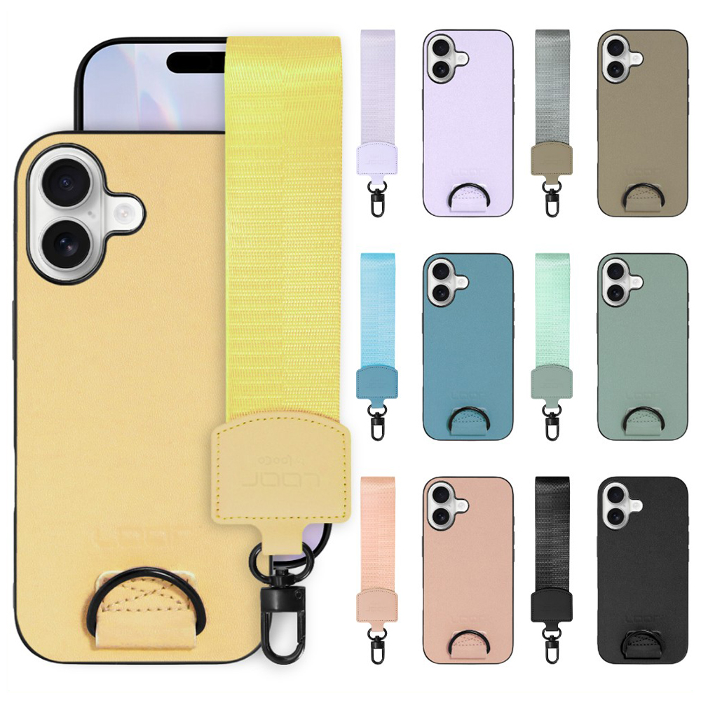 [ LOOF STRAP-SHELL (ショートVer.) ] iPhone 17 iPhone17 アイフォン17 iPhone 17 アイフォン 17 スマホケース 背面 ケース カバー ハードケース ハンドストラップ  本革 [ iPhone 17 用 ]