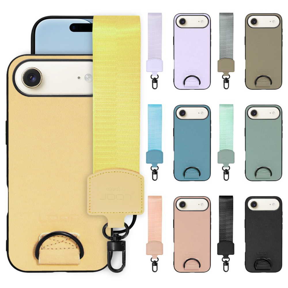 [ LOOF STRAP-SHELL (ショートVer.) ] iPhone Air iPhone Air アイフォン エア iPhoneAir スマホケース 背面 ケース カバー ハードケース ハンドストラップ  本革 [ iPhone Air 用 ]