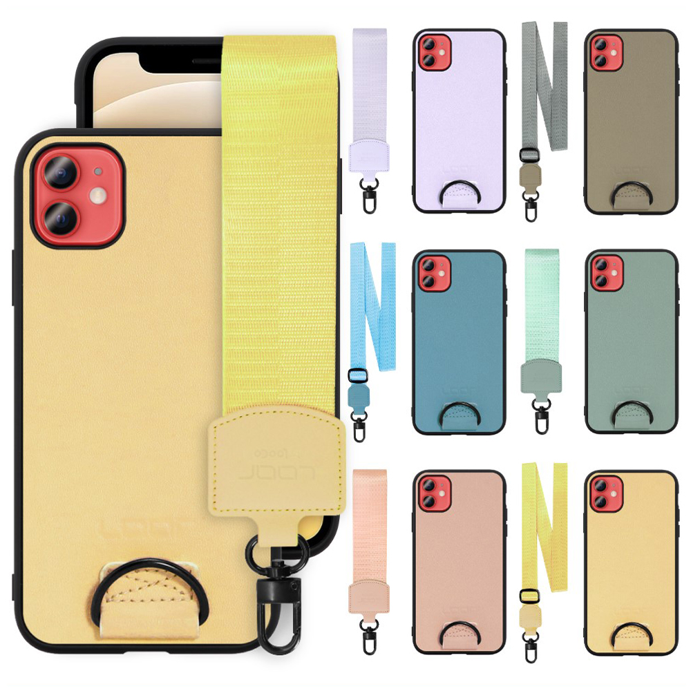 [ LOOF STRAP-SHELL ] iPhone 12 mini iphone12mini 12mini 12ミニ スマホケース 背面 ケース カバー ハードケース ショルダー スマホショルダー ストラップ 肩掛け 首掛け 本革 [ iPhone 12 mini ]