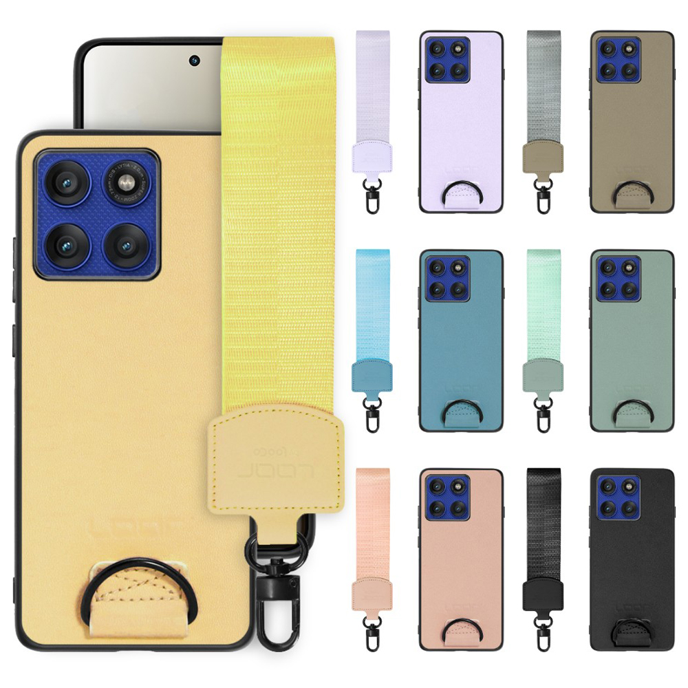 [ LOOF STRAP-SHELL (ショートVer.) ] motorola edge 60 pro / 60s pro  スマホケース 背面 ケース カバー ハードケース ハンドストラップ  本革 [ motorola edge 60 pro / 60s pro ]