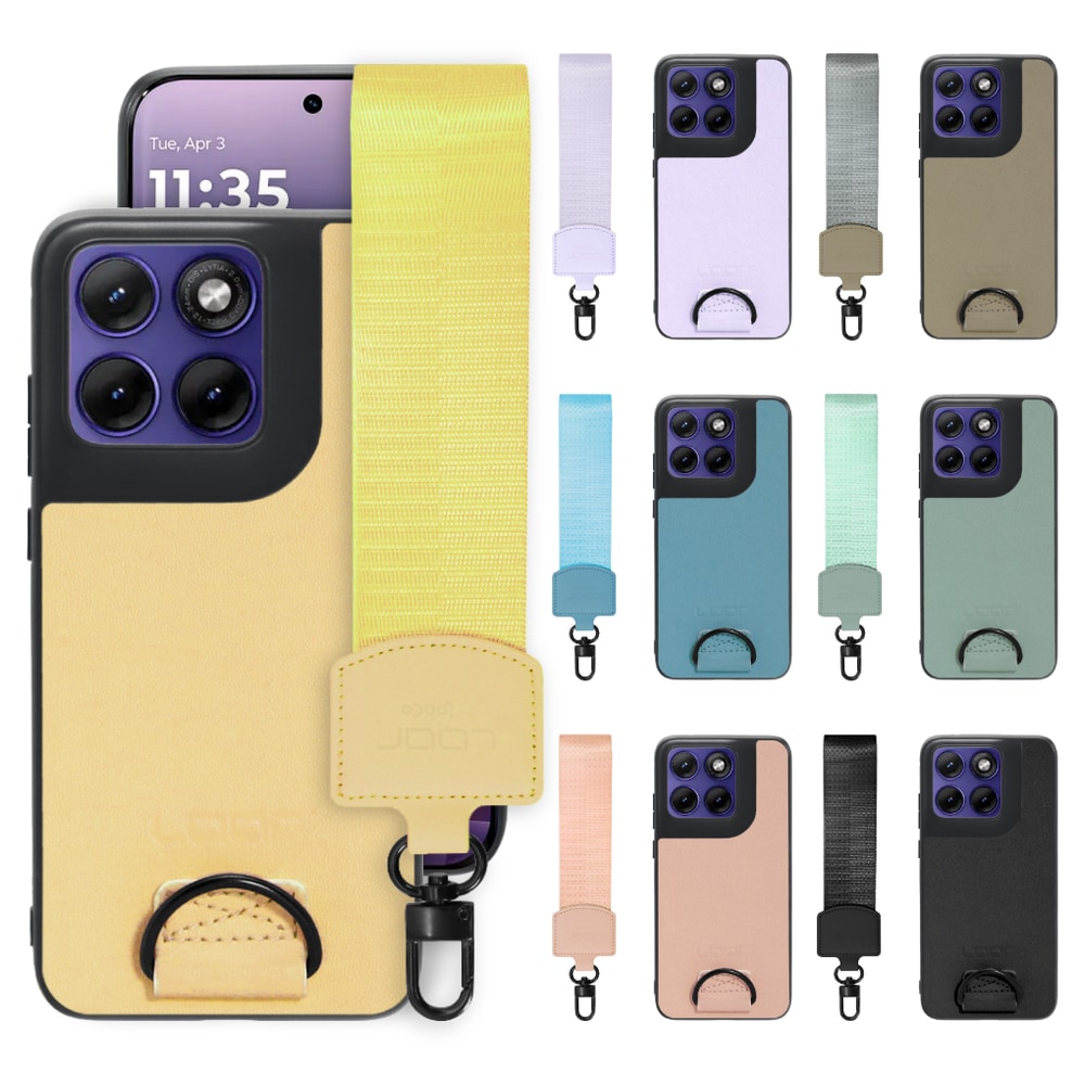[ LOOF STRAP-SHELL (ショートVer.) ] motorola edge 70 fusion  スマホケース 背面 ケース カバー ハードケース ハンドストラップ  本革 [ motorola edge 70 fusion ]