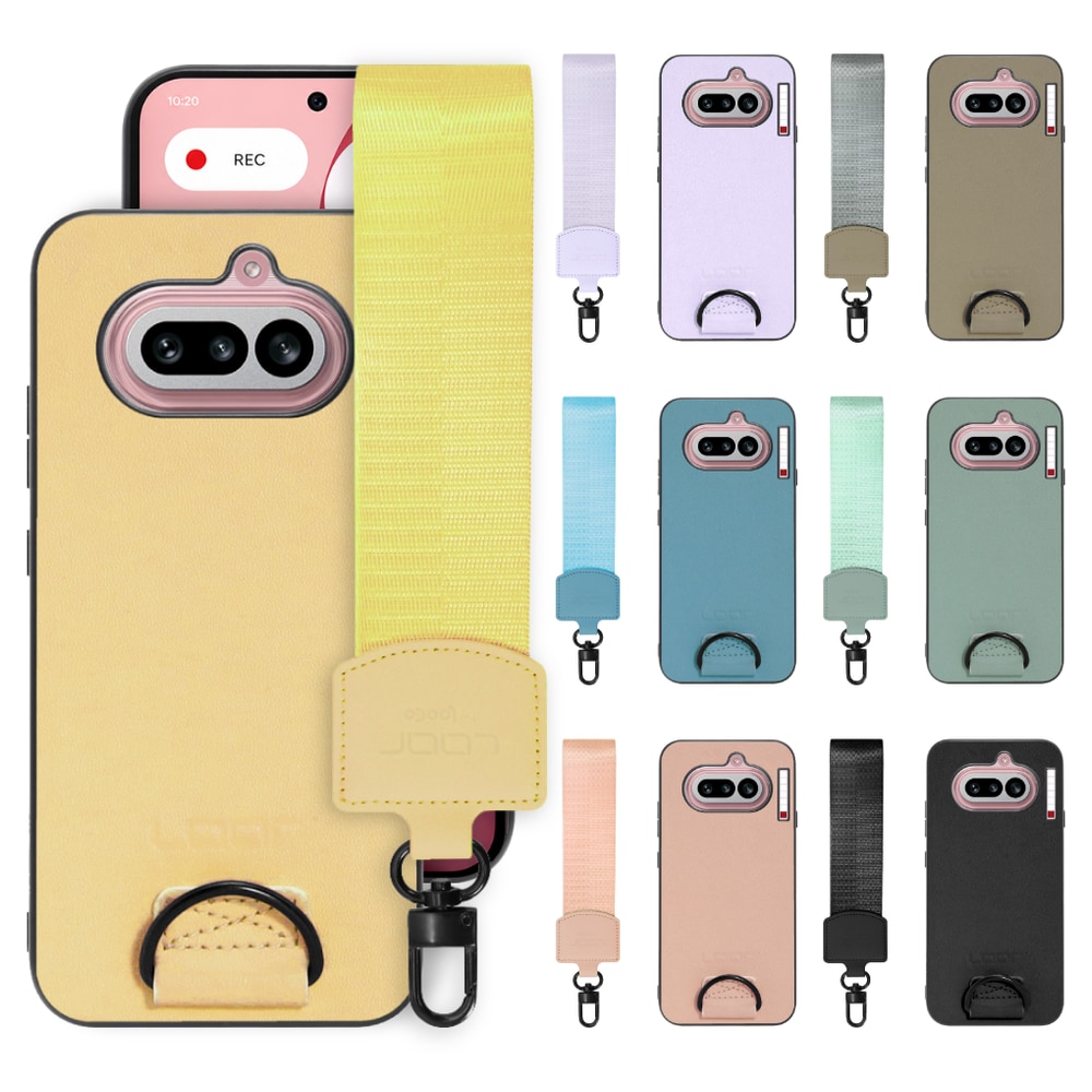 [ LOOF STRAP-SHELL (ショートVer.) ] Nothing Phone (4a) A069 スマホケース 背面 ケース カバー ハードケース ハンドストラップ  本革 [ Nothing Phone (4a) ]