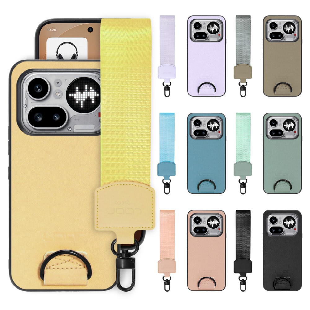 [ LOOF STRAP-SHELL (ショートVer.) ] Nothing Phone (4a) Pro A069P スマホケース 背面 ケース カバー ハードケース ハンドストラップ  本革 [ Nothing Phone (4a) Pro ]